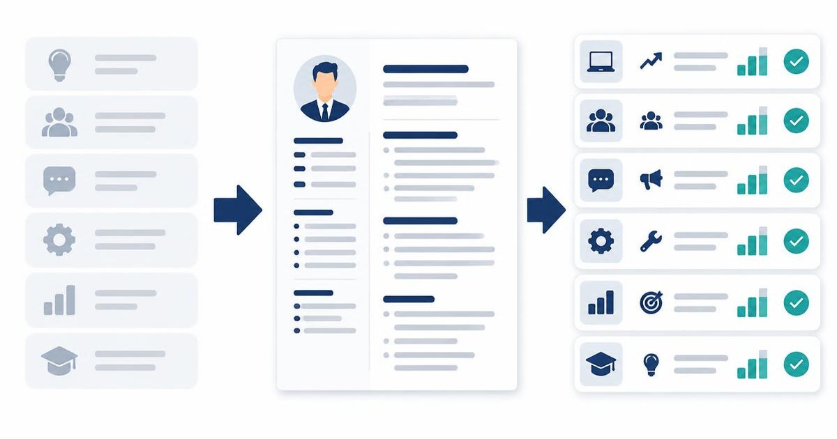Transformarea unei liste de calități generale în competențe profesionale susținute de acțiuni și rezultate