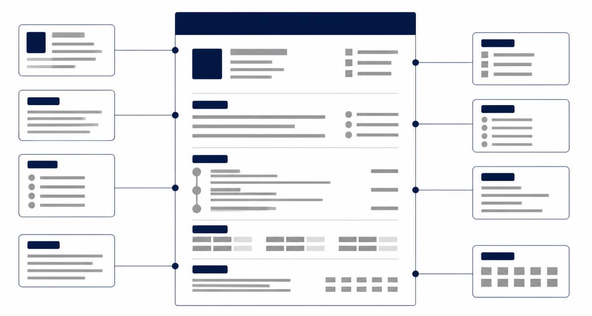 Schemă cu secțiunile unui CV de o pagină pentru candidați fără experiență